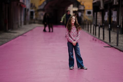 A Young Girl in Jeans